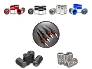 Tyre Valve Caps for Motorcycle Durable Edition Look